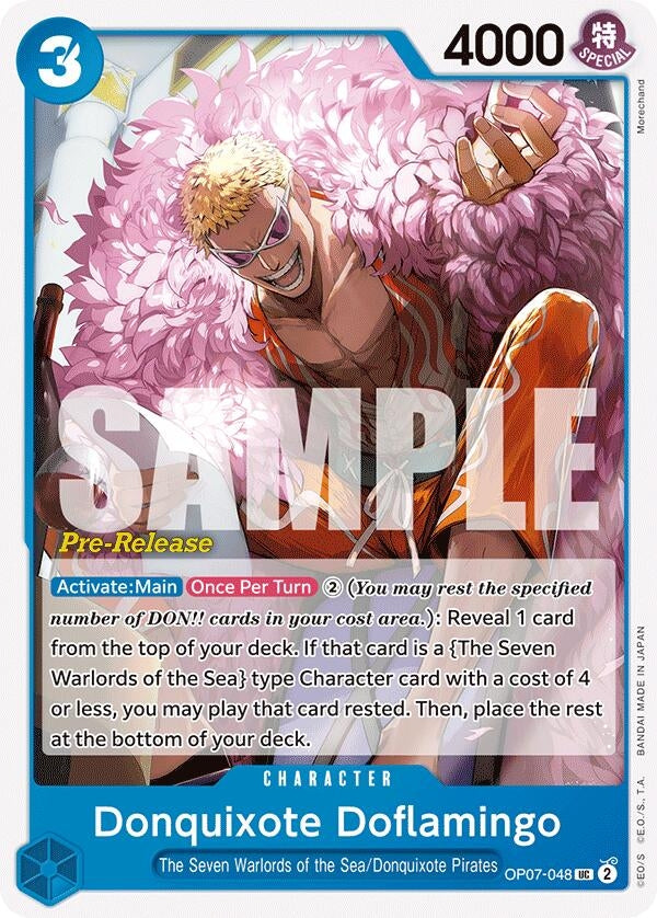 Donquixote Doflamingo (500 Years in the Future Pre-Release Cards) (OP07-048)
