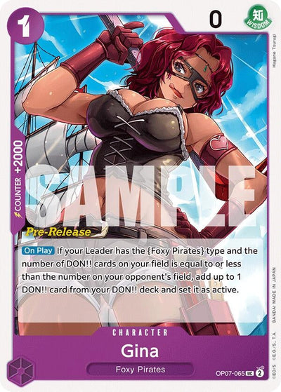 Gina (500 Years in the Future Pre-Release Cards) (OP07-065) 