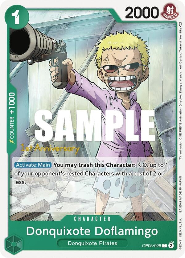 Donquixote Doflamingo (028) (Awakening of the New Era: 1st Anniversary Tournament Cards) (OP05-028)
