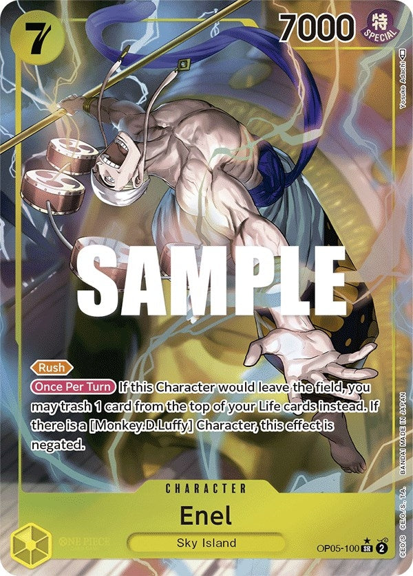 Enel (100) (Alternate Art) (Awakening of the New Era) (OP05-100) 