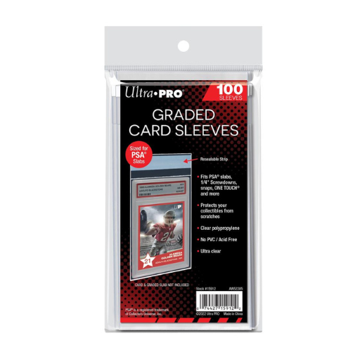 Ultra Pro Graded card Sleeves resealable for PSA - 100 Sleeves