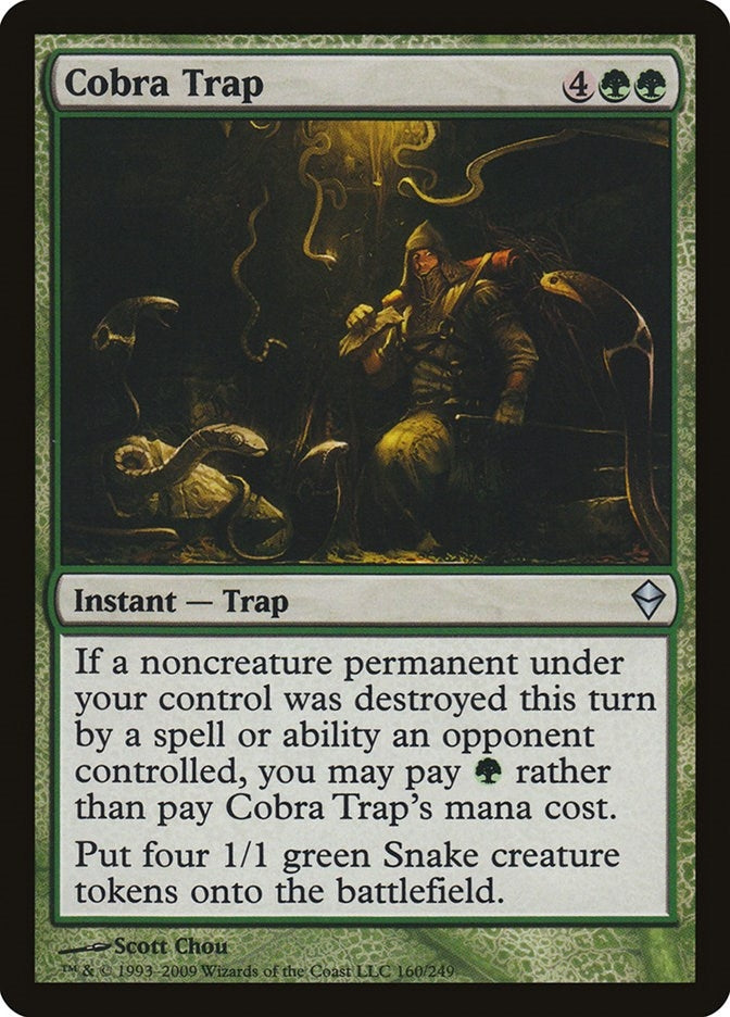 Image for Cobra Trap (Zendikar) (160) - Magic: The Gathering