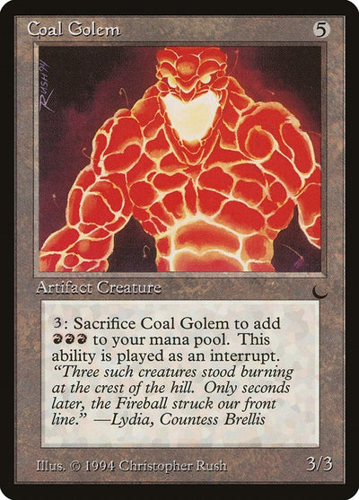 Image for Coal Golem (The Dark) - Magic: The Gathering
