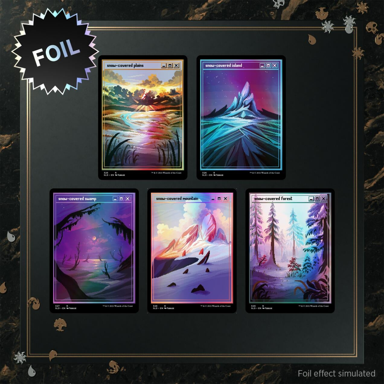 Secret Lair Drop: PixelSnowLands.jpg - Traditional Foil Edition (SLD)