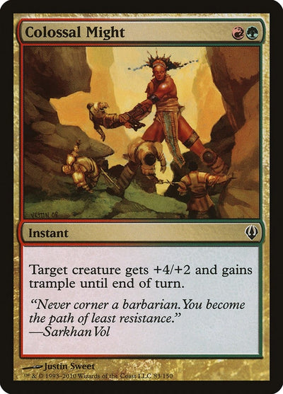 Image for Colossal Might (Archenemy) (83) - Magic: The Gathering