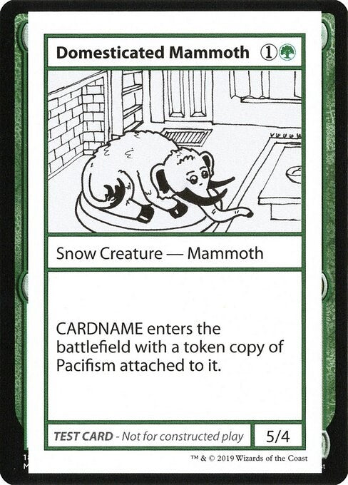 Domesticated Mammoth (No PW Symbol) (Mystery Booster: Convention Edition Exclusives)