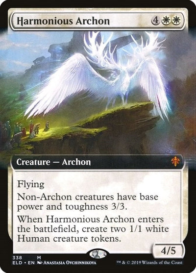 Harmonious Archon (Extended Art) (Throne of Eldraine) (338)