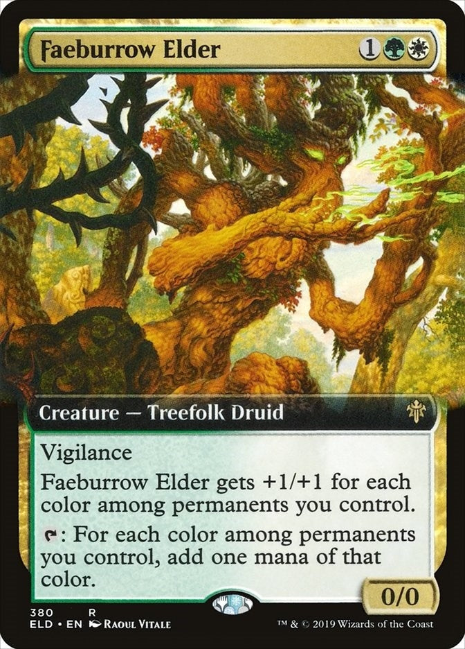 Faeburrow Elder (Extended Art) (Throne of Eldraine) (380)