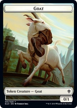 Goat // Food (016) Double-Sided Token (Throne of Eldraine) (1 // 16)
