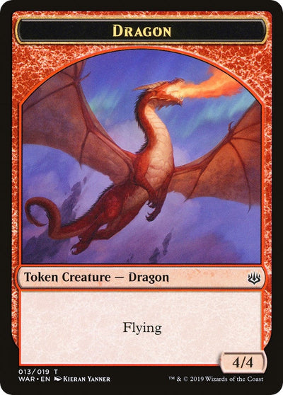 Dragon // Spirit Double-Sided Token (Challenger 2020) (Unique and Miscellaneous Promos) (13 // 1)