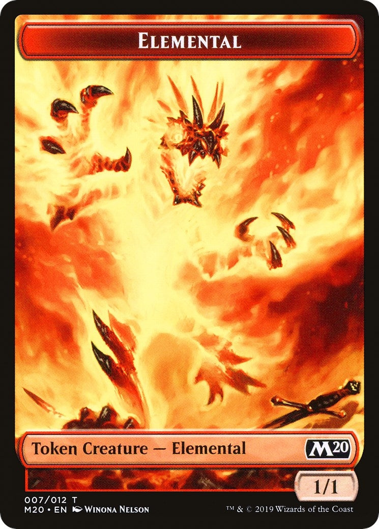 Elemental // Satyr Double-Sided Token (Challenger 2020) (Unique and Miscellaneous Promos) (7 // 9)