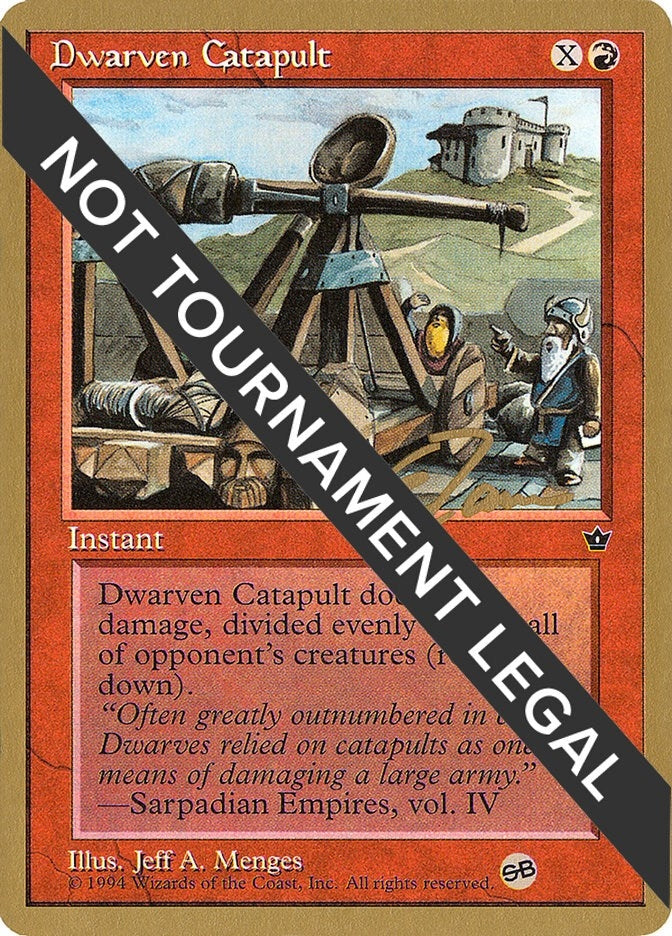 Dwarven Catapult - 1996 Eric Tam (FEM) (SB) (World Championship Decks)