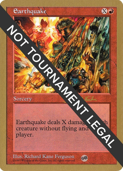 Earthquake - 1997 Janosch Kuhn (5ED) (SB) (World Championship Decks)