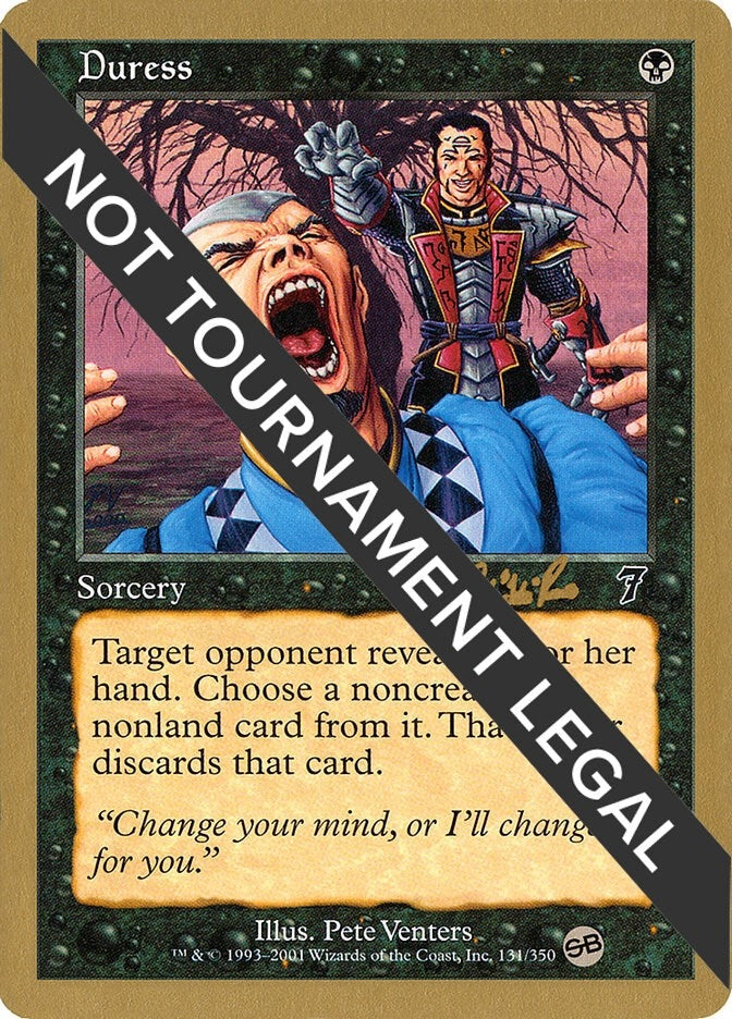 Duress - 2002 Carlos Romao (7ED) (SB) (World Championship Decks)