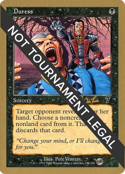 Duress - 2002 Carlos Romao (7ED) (SB) (World Championship Decks)