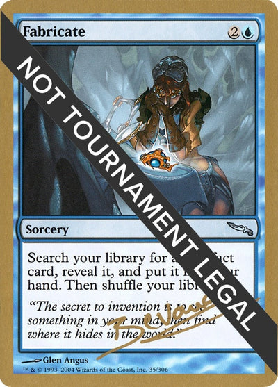 Fabricate - 2004 Manuel Bevand (MRD) (World Championship Decks)