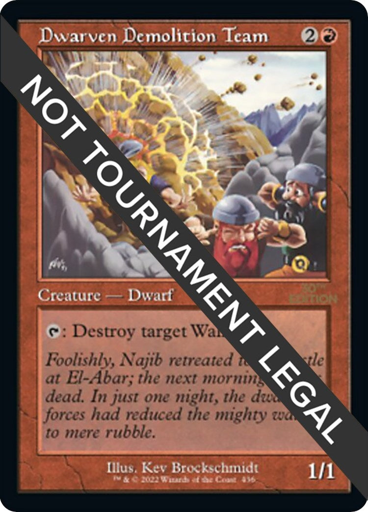 Dwarven Demolition Team (Retro Frame) (30th Anniversary Edition) (436)
