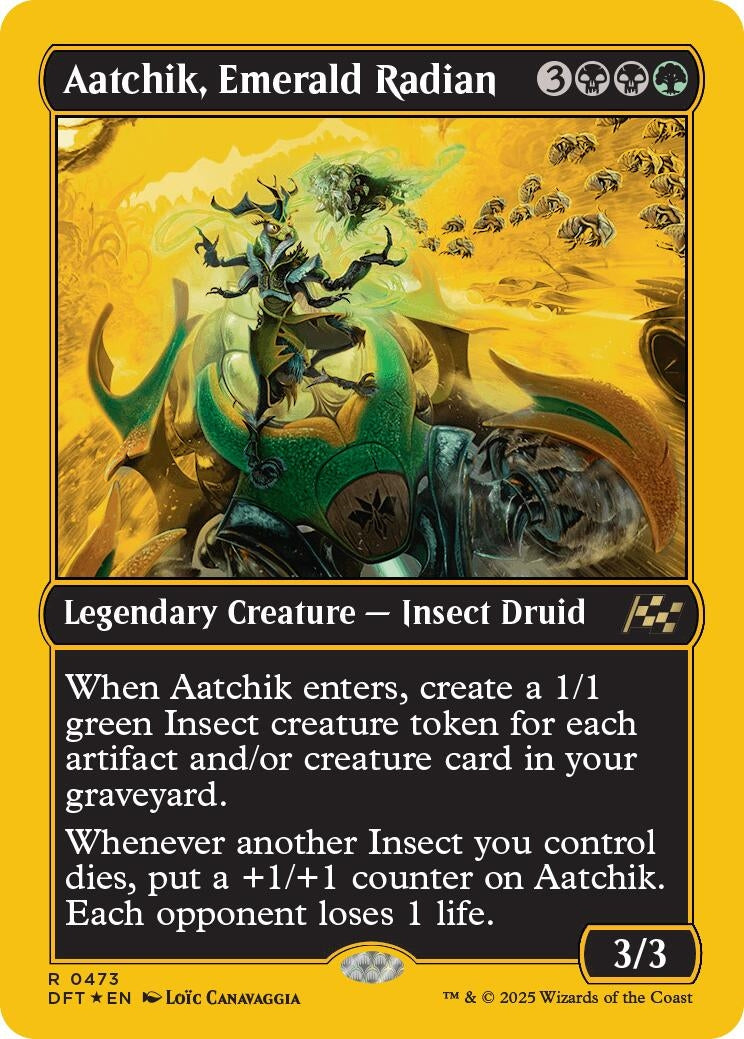 Aatchik, Emerald Radian (First-Place Foil) (Aetherdrift) (473)