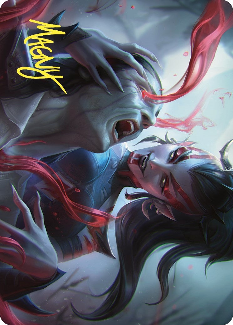 Exsanguinate Art Card (Gold-Stamped Signature) (Art Series: Commander Masters) (17)