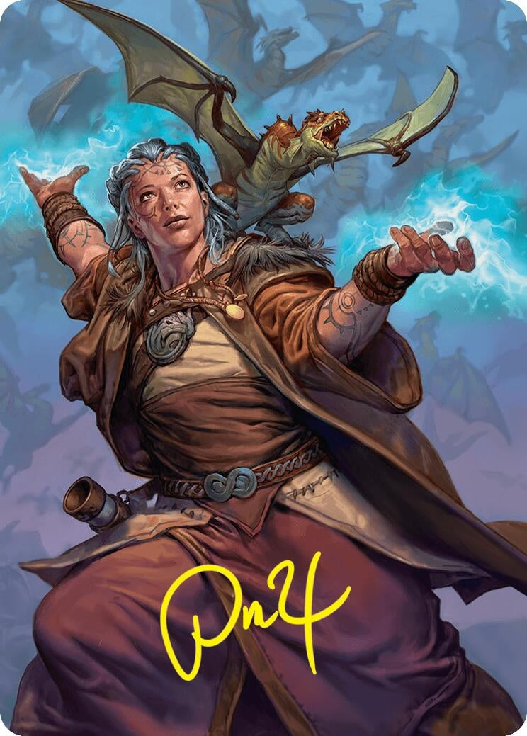 Drake Hatcher 2 Art Card (29/54) (Gold-Stamped Signature) (Art Series: Foundations) (29)