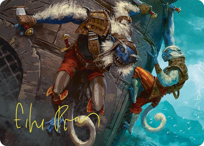 Goblin Boarders Art Card (11/54) (Gold-Stamped Signature) (Art Series: Foundations) (11)