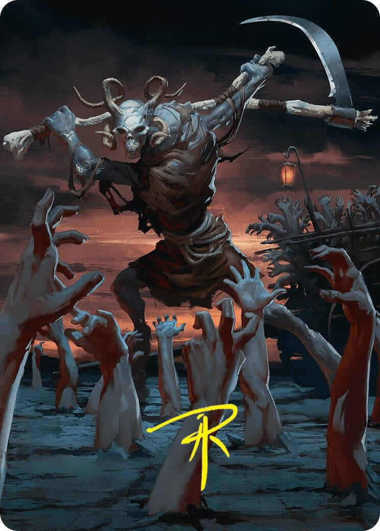 Abyssal Harvester Art Card (34/54) (Gold-Stamped Signature) (Art Series: Foundations) (34)