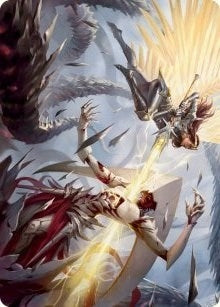 Elspeth's Smite Art Card (Art Series: March of the Machine) (5)