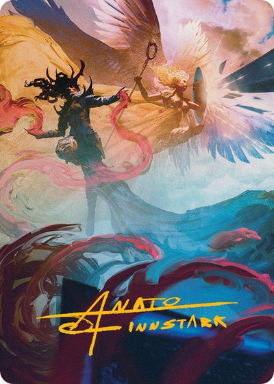 Drana and Linvala Art Card (Gold-Stamped Signature) (Art Series: March of the Machine) (58)