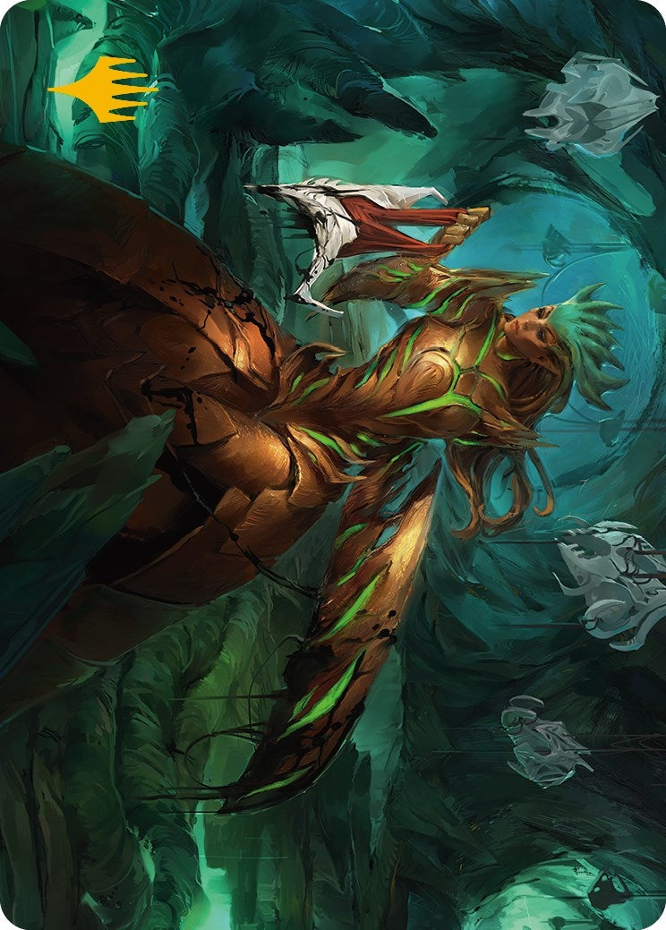 Glissa Sunslayer Art Card (Gold-Stamped Signature) (Art Series: Phyrexia: All Will Be One) (47)