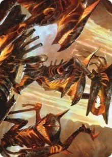 Gleeful Demolition Art Card (Art Series: Phyrexia: All Will Be One) (28)