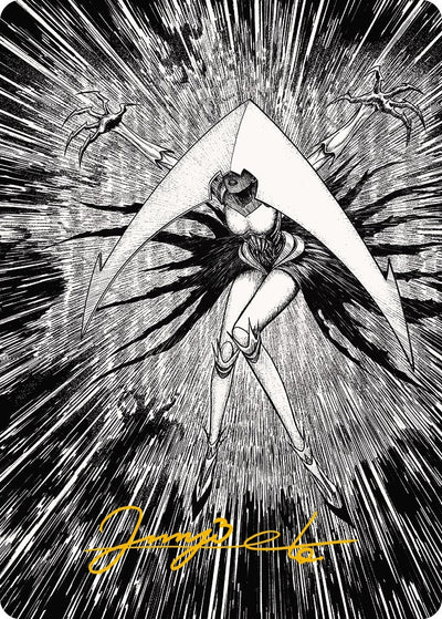 Elesh Norn, Mother of Machines Art Card (64/81) (Gold-Stamped Signature) (Art Series: Phyrexia: All Will Be One) (64)