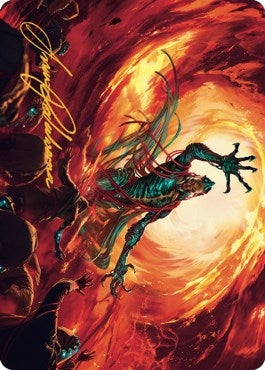 Gix, Yawgmoth Praetor Art Card (Gold-Stamped Signature) (Art Series: The Brothers' War) (16)