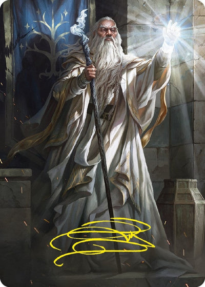 Gandalf the White Art Card (Gold-Stamped Signature) (Art Series: Universes Beyond: The Lord of the Rings: Tales of Middle-earth) (3)