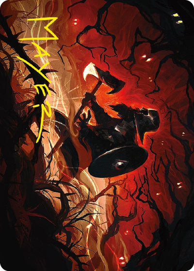 Gimli, Counter of Kills Art Card (44/81) (Gold-Stamped Signature) (Art Series: Universes Beyond: The Lord of the Rings: Tales of Middle-earth) (44)