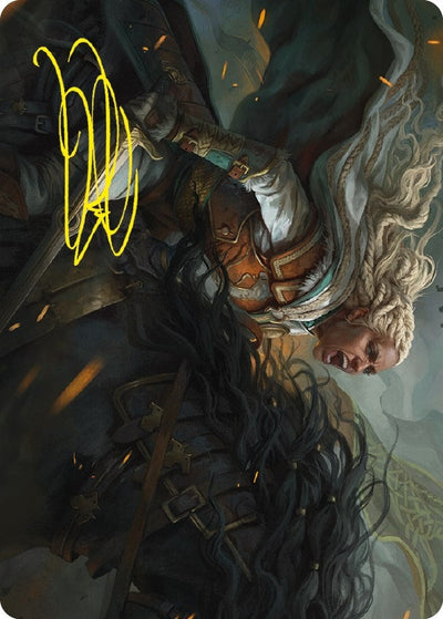 Eowyn, Fearless Knight Art Card (Gold-Stamped Signature) (Art Series: Universes Beyond: The Lord of the Rings: Tales of Middle-earth) (15)