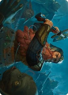 Gimli, Counter of Kills Art Card (10/81) (Art Series: Universes Beyond: The Lord of the Rings: Tales of Middle-earth) (10)