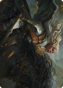 Eowyn, Fearless Knight Art Card (Art Series: Universes Beyond: The Lord of the Rings: Tales of Middle-earth) (15)