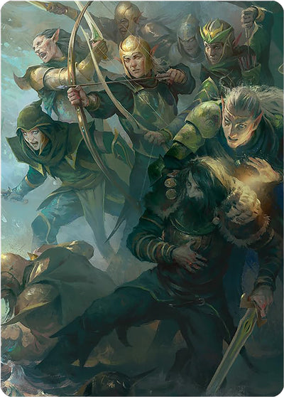 Galadhrim Brigade Art Card (Art Series: Universes Beyond: The Lord of the Rings: Tales of Middle-earth) (12)