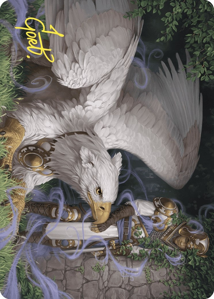 Dutiful Griffin Art Card (Gold-Stamped Signature) (Art Series: Wilds of Eldraine) (3)