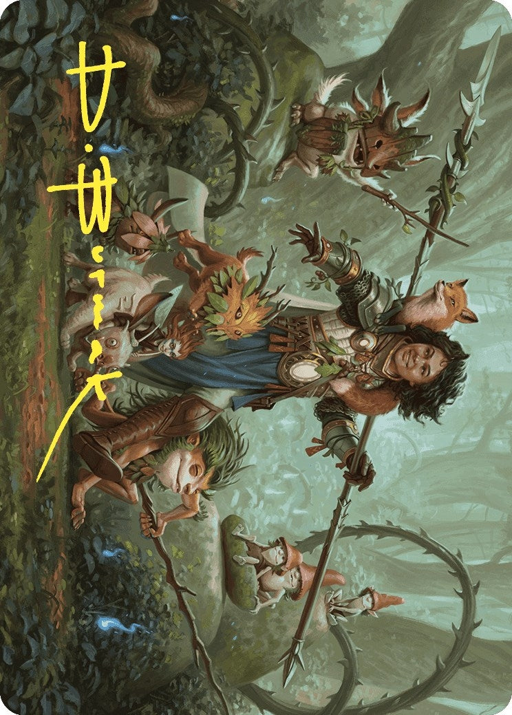 Ellivere of the Wild Court Art Card (Gold-Stamped Signature) (Art Series: Wilds of Eldraine) (49)