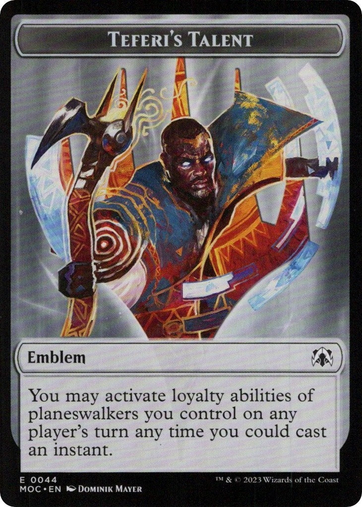 Emblem - Teferi's Talent (Commander: March of the Machine) (44)