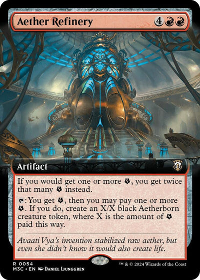 Aether Refinery (Extended Art) (Ripple Foil) (Commander: Modern Horizons 3) (54)