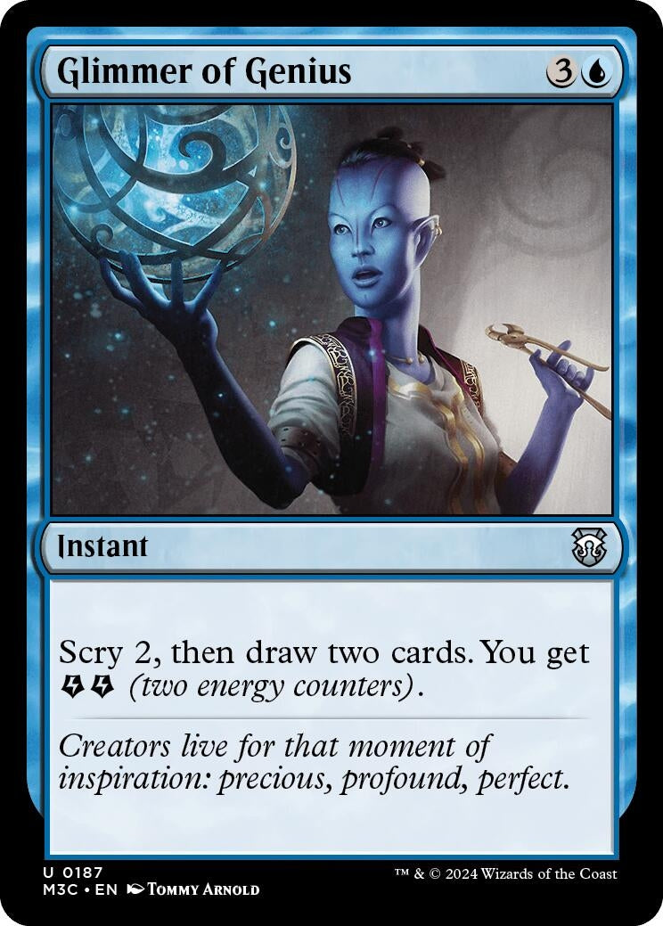 Glimmer of Genius (Ripple Foil) (Commander: Modern Horizons 3) (187)