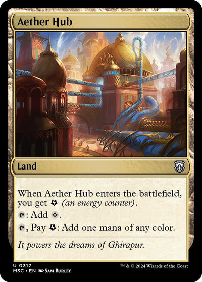Aether Hub (Ripple Foil) (Commander: Modern Horizons 3) (317)