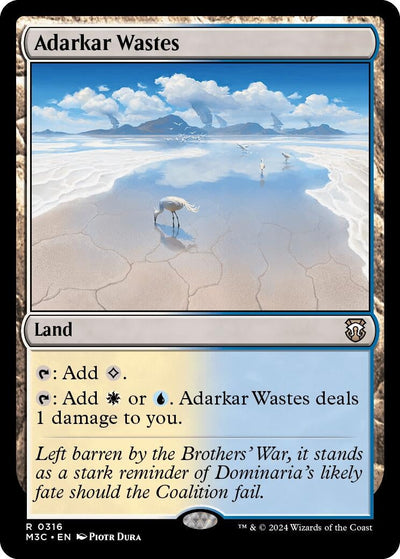 Adarkar Wastes (Ripple Foil) (Commander: Modern Horizons 3) (316)