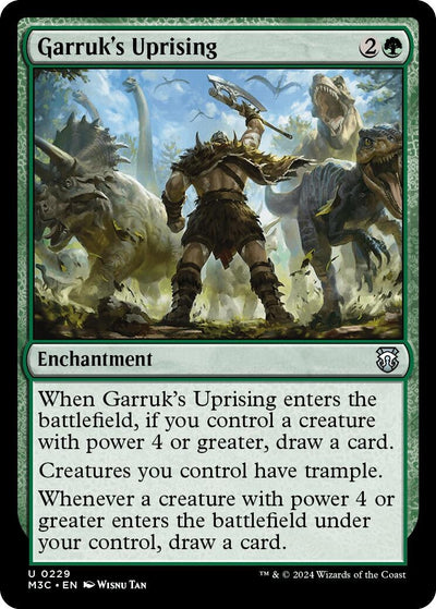 Garruk's Uprising (Ripple Foil) (Commander: Modern Horizons 3) (229)
