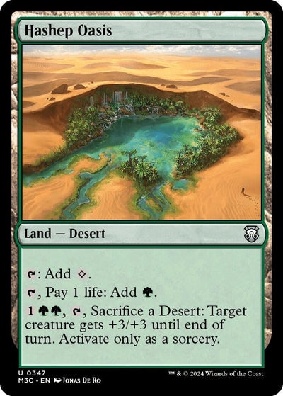 Hashep Oasis (Ripple Foil) (Commander: Modern Horizons 3) (347)