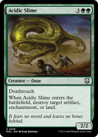 Acidic Slime (Ripple Foil) (Commander: Modern Horizons 3) (218)
