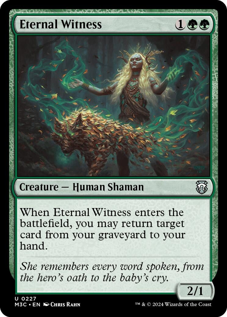 Eternal Witness (Ripple Foil) (Commander: Modern Horizons 3) (227)