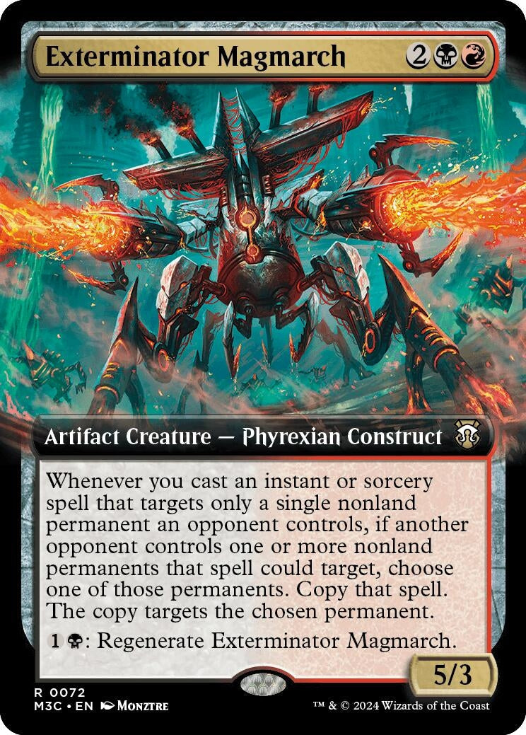 Exterminator Magmarch (Extended Art) (Ripple Foil) (Commander: Modern Horizons 3) (72)